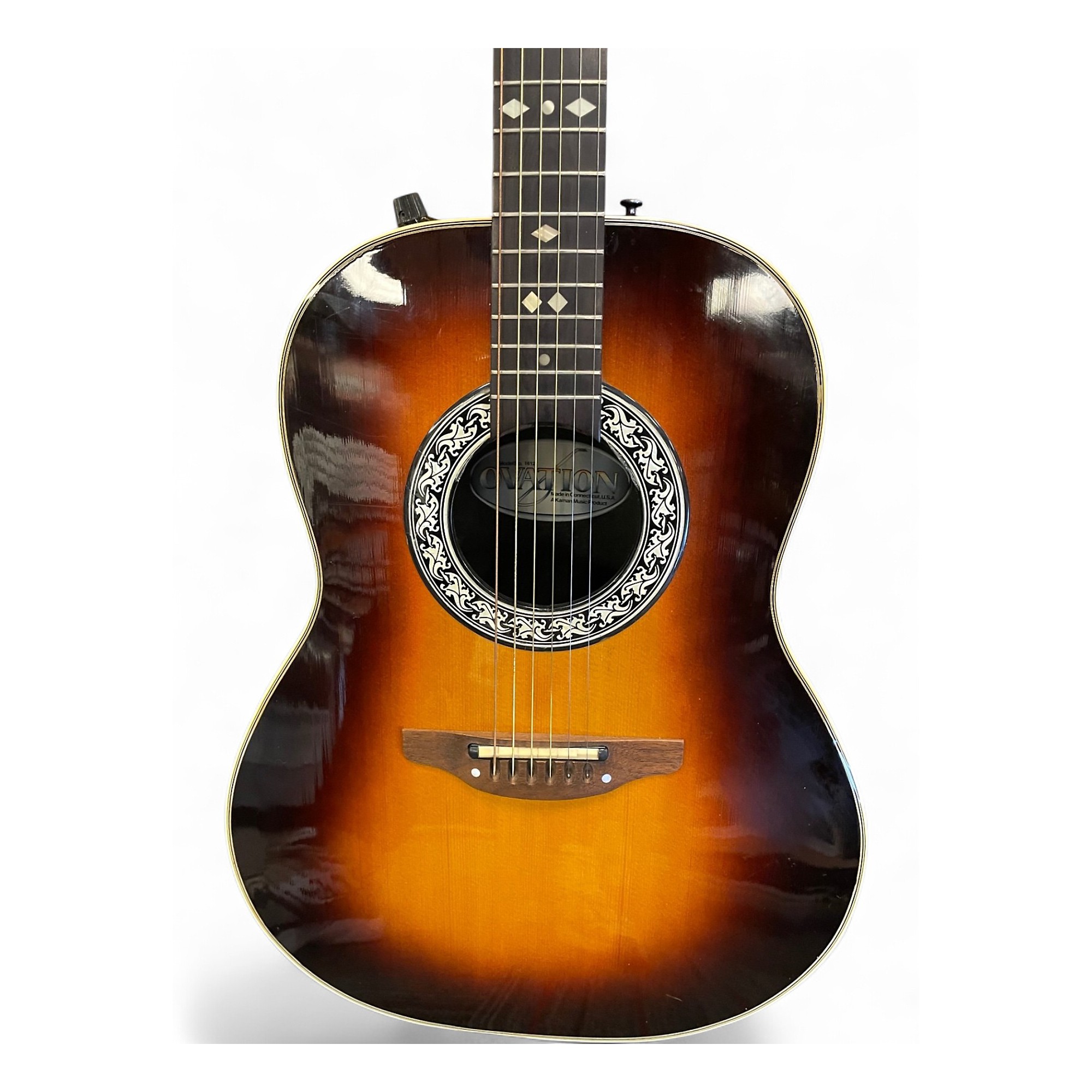 Used Ovation 1612 Antique Burst Acoustic Electric Guitar Antique