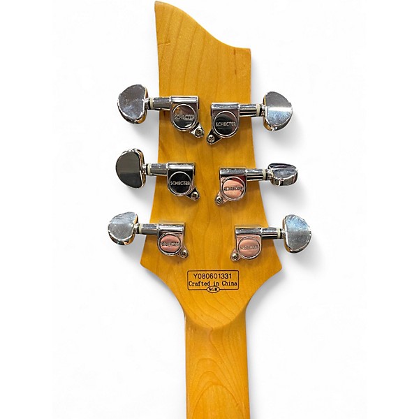 Used Schecter Guitar Research Diamond Series Omen-6 Black Solid Body Electric Guitar