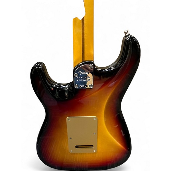 Used 2025 Fender American Ultra II Stratocaster 3 Tone Sunburst Solid Body Electric Guitar