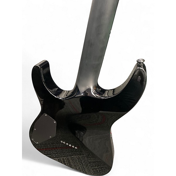 Used ESP LTD H1001FM Deluxe Trans Black Solid Body Electric Guitar