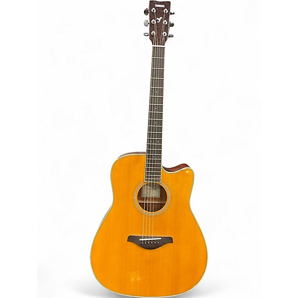 Used 2024 Yamaha FGC-TA Antique Natural Acoustic Electric Guitar