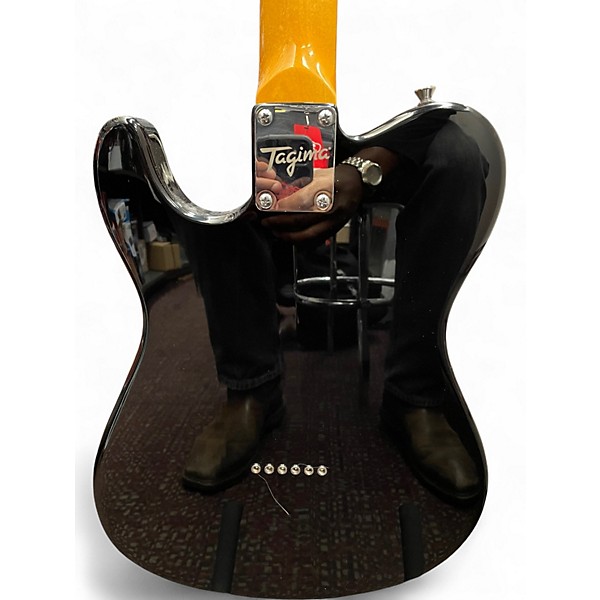 Used Tagina TELECASTER BLACK Solid Body Electric Guitar