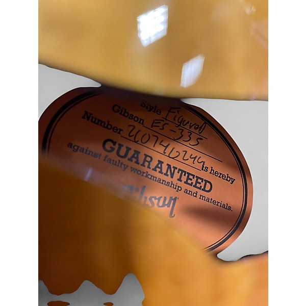 Used Gibson ES335 Figured 2 Color Sunburst Hollow Body Electric Guitar