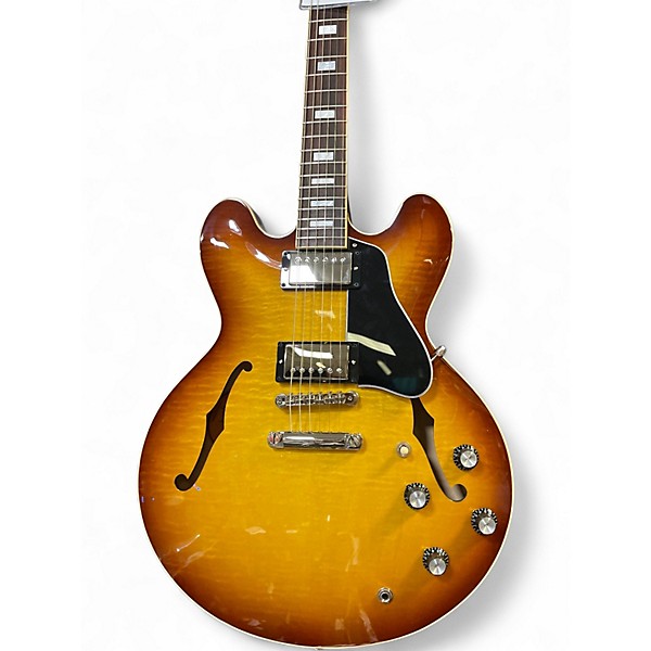 Used Gibson ES335 Figured 2 Color Sunburst Hollow Body Electric Guitar