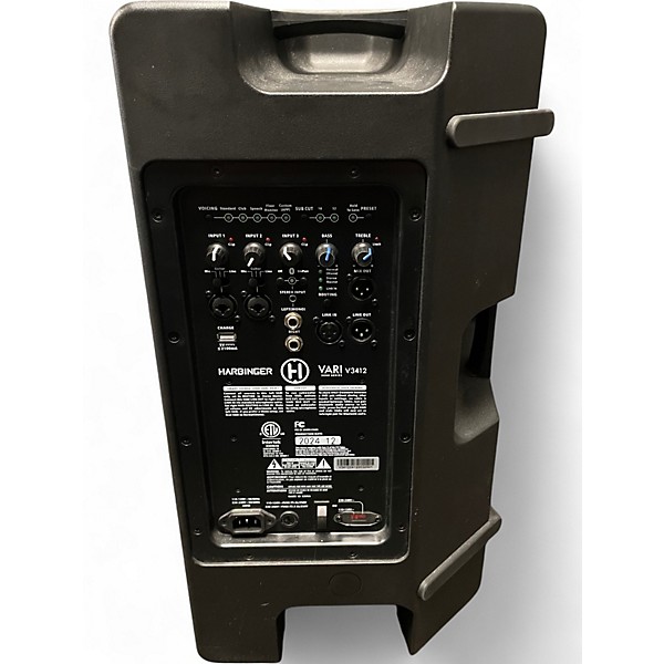Used Harbinger VARI V3412 Powered 12in 2-Way Powered Speaker