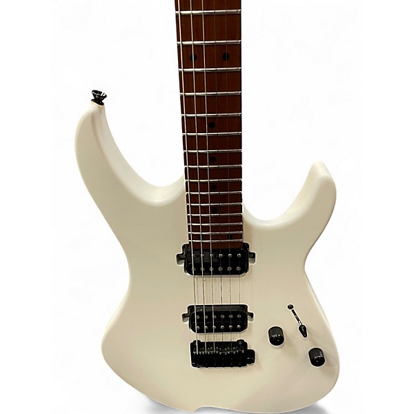 Used Vola OZ SRM White Solid Body Electric Guitar