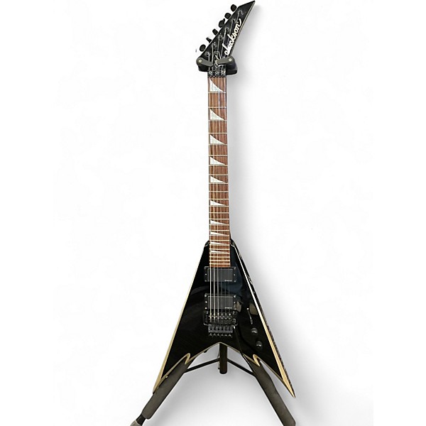 Used Jackson Phil Demmel DemmelitionSignature n Pro King V Black and Gold Solid Body Electric Guitar