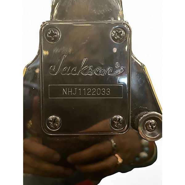 Used Jackson Phil Demmel DemmelitionSignature n Pro King V Black and Gold Solid Body Electric Guitar