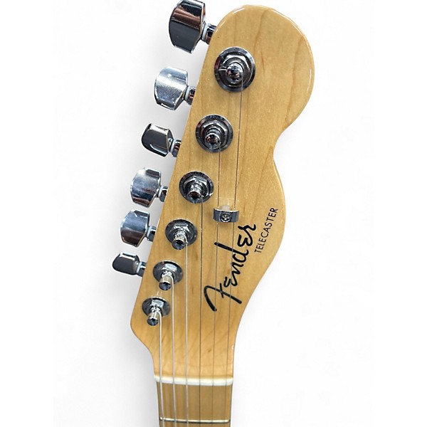 Used 2017 Fender American Elite Thinline Telecaster Silver Hollow Body Electric Guitar