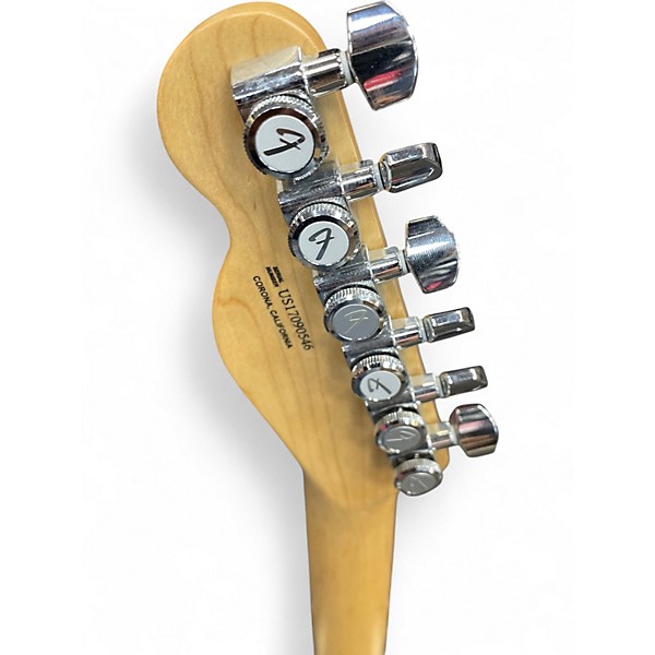 Used 2017 Fender American Elite Thinline Telecaster Silver Hollow Body Electric Guitar