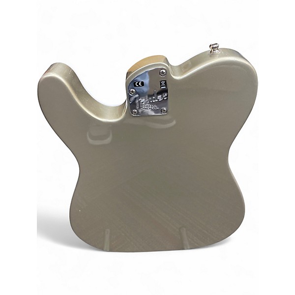 Used 2017 Fender American Elite Thinline Telecaster Silver Hollow Body Electric Guitar