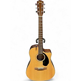 Used Fender CD60CE Dreadnought Natural Acoustic Electric Guitar