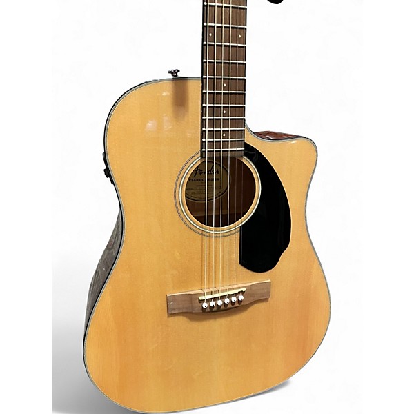 Used Fender CD60CE Dreadnought Natural Acoustic Electric Guitar