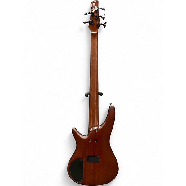 Used Ibanez SR505 5 String Brown Mahogany Electric Bass Guitar