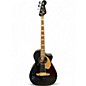 Used Fender Kingman Acoustic Electric Bass Black Acoustic Bass Guitar thumbnail