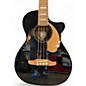 Used Fender Kingman Acoustic Electric Bass Black Acoustic Bass Guitar