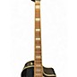 Used Fender Kingman Acoustic Electric Bass Black Acoustic Bass Guitar