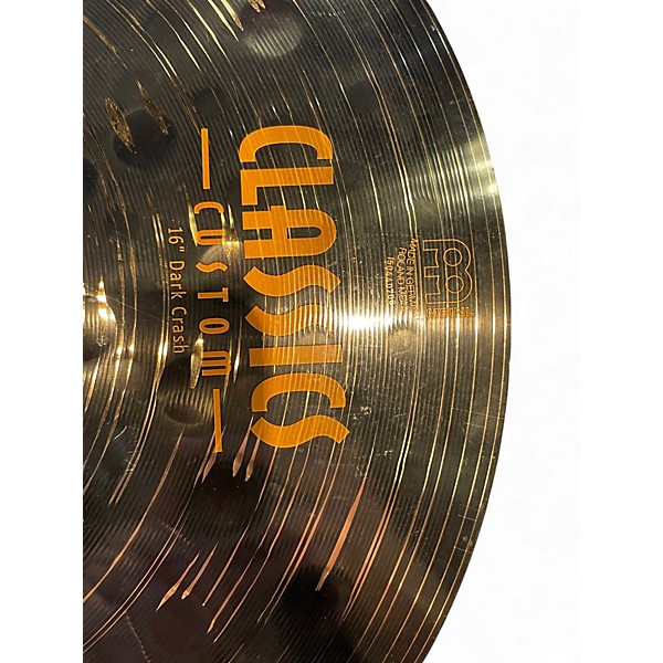 Used MEINL 16in Classic Custom Dark Crash Cymbal