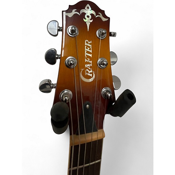 Used Crafter Guitars SAT-TMVS P90 Sunburst Hollow Body Electric Guitar