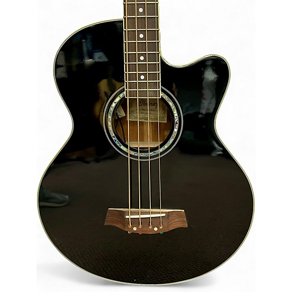 Used Ibanez AEB10 Black Acoustic Bass Guitar