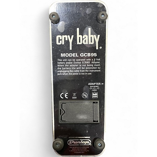 Used Dunlop GCB95 Original Crybaby Wah Effect Pedal