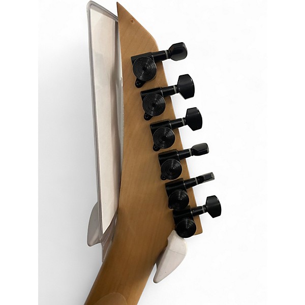 Used Jackson KVXMG KING V Black and White Solid Body Electric Guitar