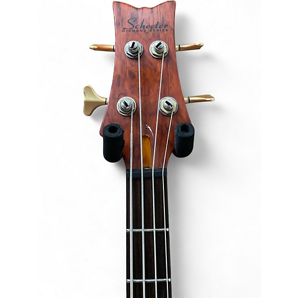 Used Schecter Guitar Research Stiletto Studio 4 String Honey Satin Electric Bass Guitar