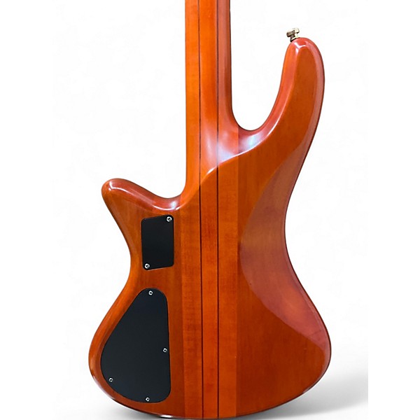 Used Schecter Guitar Research Stiletto Studio 4 String Honey Satin Electric Bass Guitar
