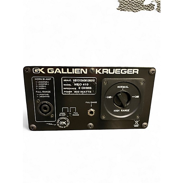 Used Gallien-Krueger Neo 410 800W 8Ohm 4x10 Bass Cabinet