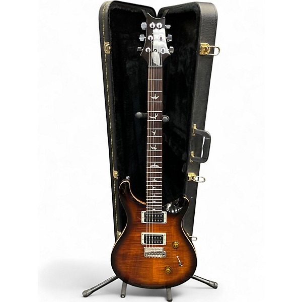 Used PRS SE Custom 24 Gold Sunburst Solid Body Electric Guitar