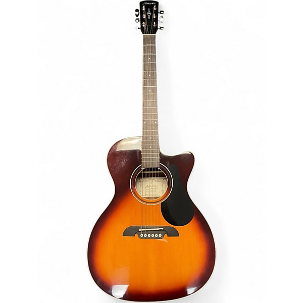 Used Alvarez RF26CE OM/Folk Sunburst Acoustic Electric Guitar