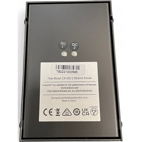 Used Maestro TITAN BOOST Effect Pedal