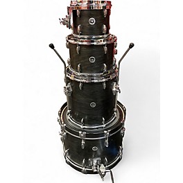 Used Gretsch Drums 4 Piece USA Custom Brooklyn Set Satin Ebony Drum Kit