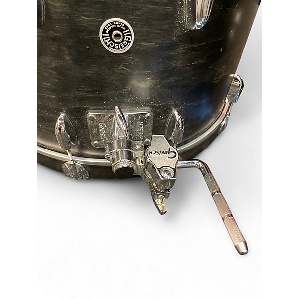 Used Gretsch Drums 4 Piece USA Custom Brooklyn Set Satin Ebony Drum Kit