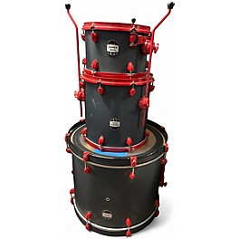 Used Mapex 3 Piece Mydentity Carbon Fiber With Red Hardware Drum Kit