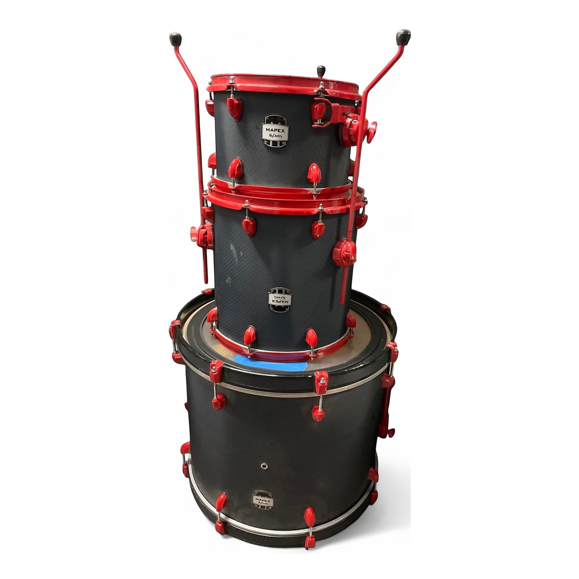 メイソンズ　マンダレイ　レッド　ティーセット Used Mapex 3 Piece Mydentity Carbon Fiber With Red Hardware Drum