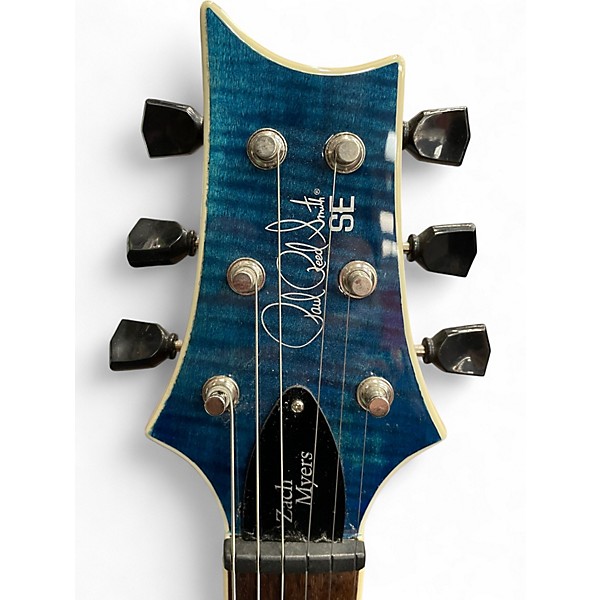 Used PRS Zach Myers Signature SE Blue Solid Body Electric Guitar