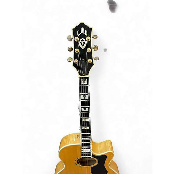 Vintage 1990s Guild F65CE Natural Acoustic Electric Guitar