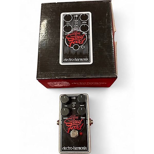Used Electro-Harmonix Bass Soul Food Overdrive Bass Effect Pedal