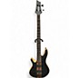 Used Schecter Guitar Research Charles Berthoud CB-4 Left-Handed Electric Bass  SEE THRU BLACK Electric Bass Guitar thumbnail