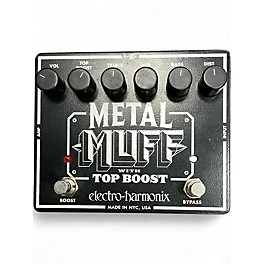 Used Electro-Harmonix Metal Muff Distortion With Top Boost Effect Pedal