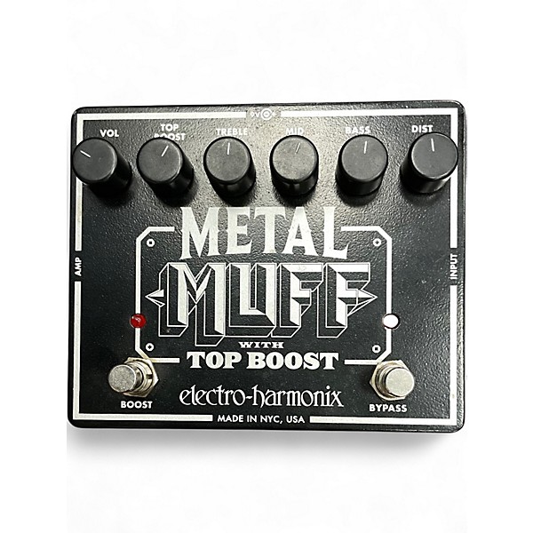 Used Electro-Harmonix Metal Muff Distortion With Top Boost Effect Pedal