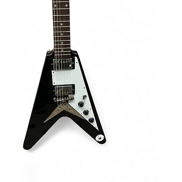 Used Epiphone FLYING V Ebony Solid Body Electric Guitar