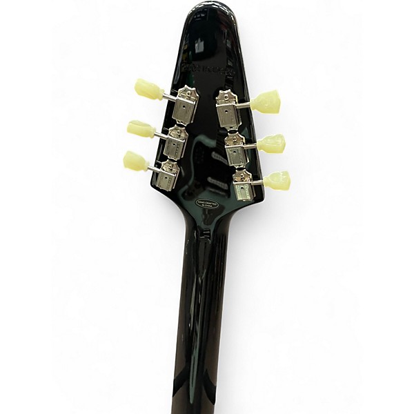 Used Epiphone FLYING V Ebony Solid Body Electric Guitar