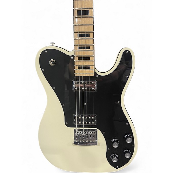 Used Schecter Guitar Research Diamond Series PT Black and White Solid Body Electric Guitar