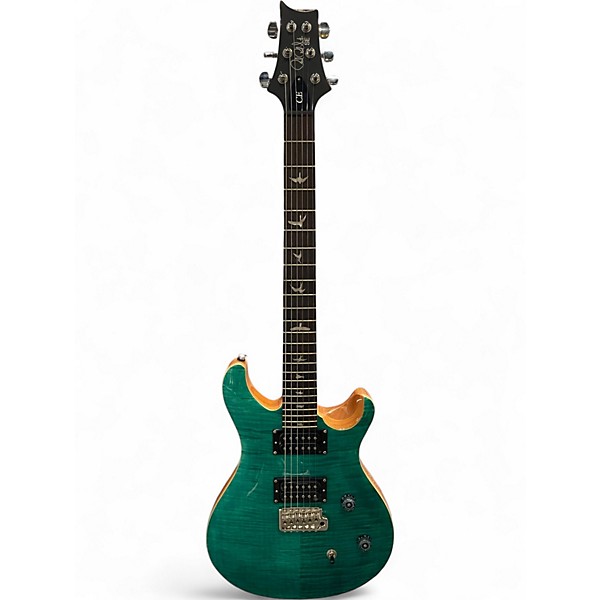 Used PRS SE Custom 24 Turquoise Solid Body Electric Guitar