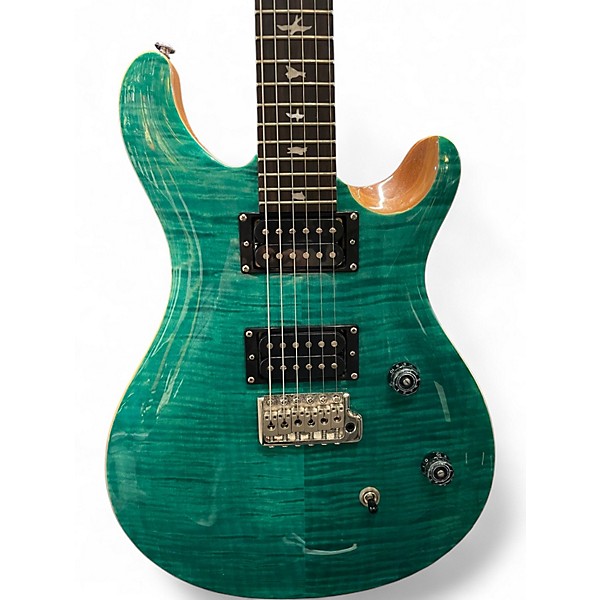Used PRS SE Custom 24 Turquoise Solid Body Electric Guitar