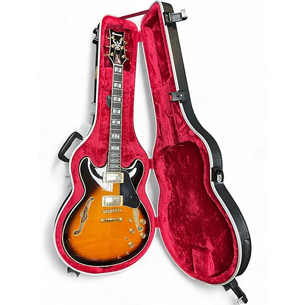 Used Ibanez JSM10 2 Color Sunburst Hollow Body Electric Guitar