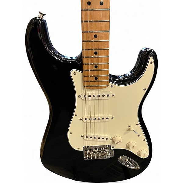 Used Fender Player Stratocaster Black Solid Body Electric Guitar