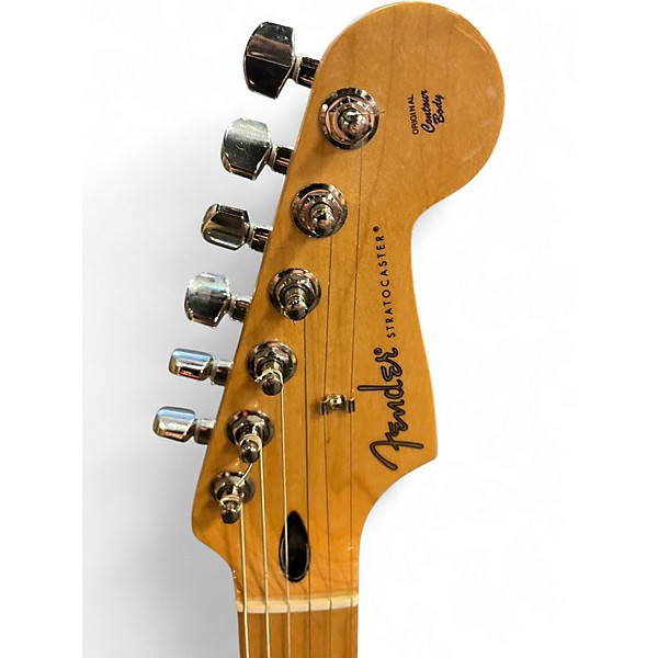 Used Fender Player Stratocaster Black Solid Body Electric Guitar